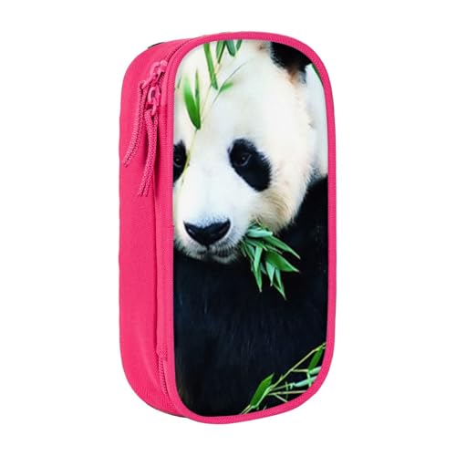 avlyn Panda-Federmäppchen, großes Fassungsvermögen, Stifttasche, Make-up-Tasche für Mädchen, Jungen, Erwachsene, Schule, Büro und Reisen, rose, Einheitsgröße, Schulranzen von avlyn