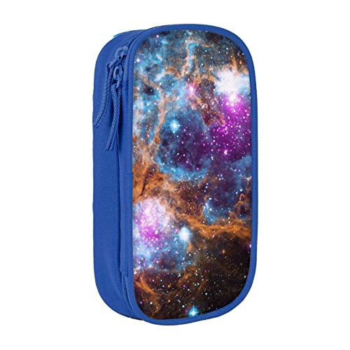 avlyn Universum Galaxy Space Federmäppchen, große Kapazität, Federmäppchen, Stifttasche, Make-up-Tasche für Mädchen, Jungen, Erwachsene, Schule, Büro und Reisen, blau, Einheitsgröße, Schulranzen von avlyn