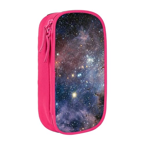 avlyn Universum Milky Way Galaxy Federmäppchen, große Kapazität, Federmäppchen, Stifttasche, Make-up-Tasche für Mädchen, Jungen, Erwachsene, Schule, Büro und Reisen, rose, Einheitsgröße, Schulranzen von avlyn