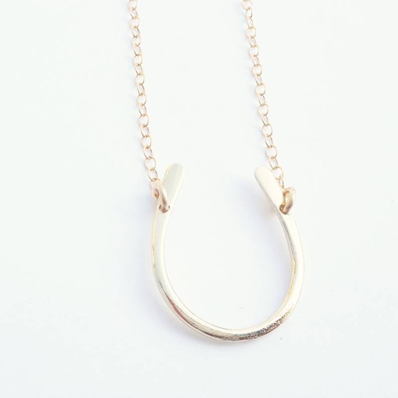 Hufeisen Sie, Kette, Charm Hufeisen, Luck-Kette, Glücksbringer, Gold Glücksbringer Goldkette, Layering Geschenk Für Sie von avnisme