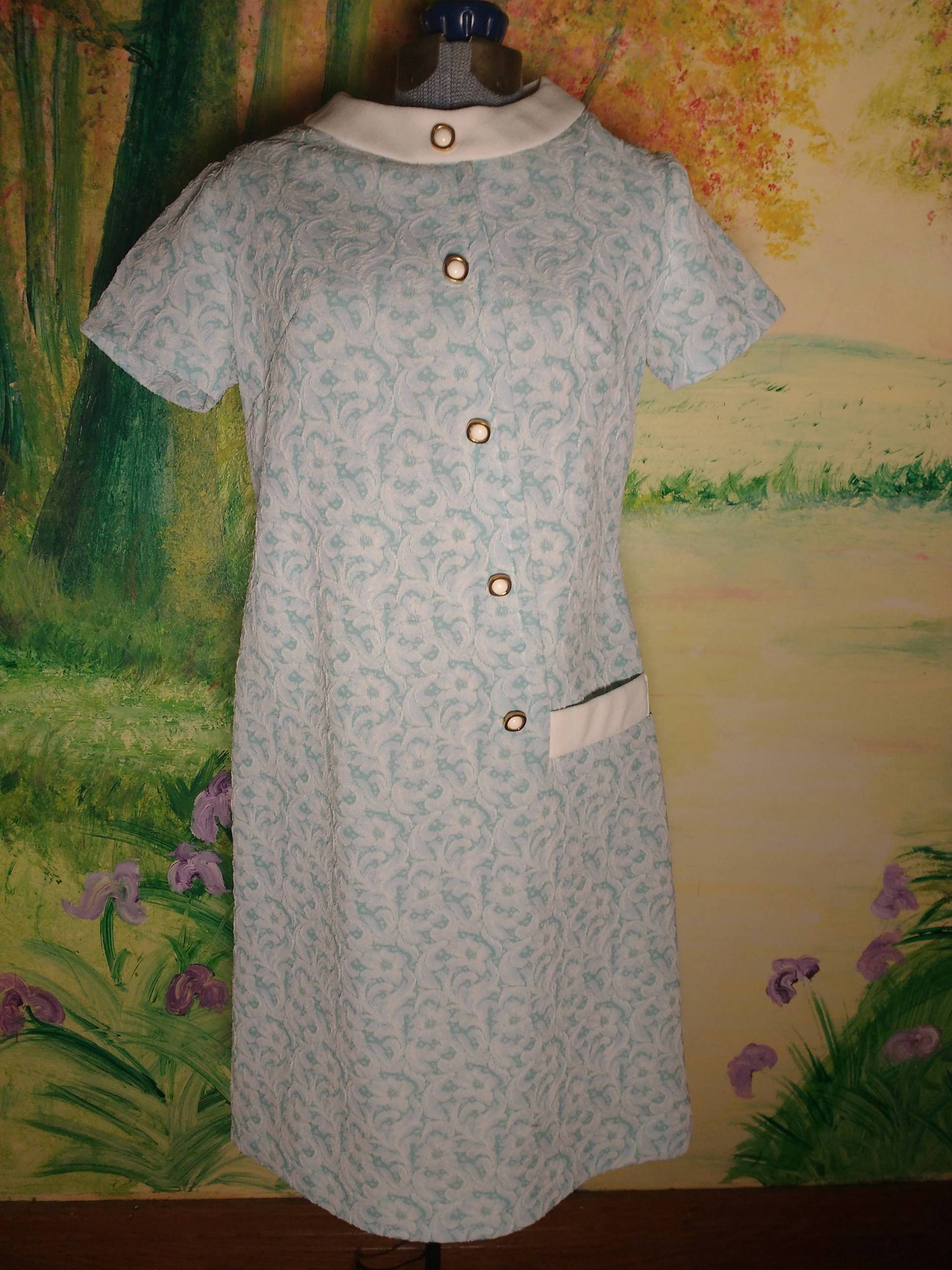 Vintage 60Er Jahre Scooter Kleid Pastellblau Mod-stil, Gr. 8 Vintage 60Er Jahre Scooter Kleid Pastellblau Mod-stil, Gr. 8 von avogadroshill