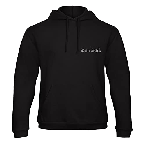 Gewünschter Text aufKaputzenpullover Hoodie personalisiert Bestickt 7186 -SW von avstickerei