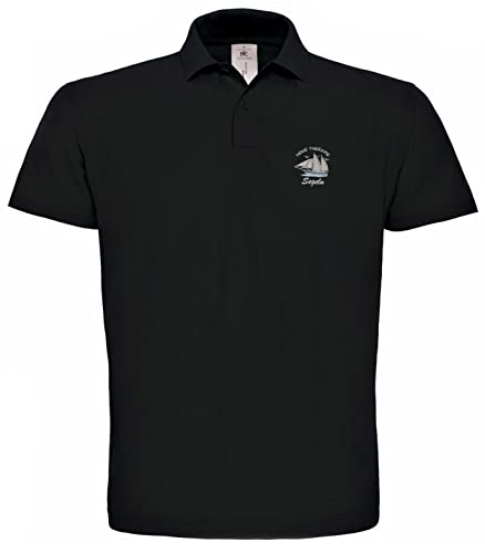 Segeln, Segelsport, Segler Besticktes Polohemd Poloshirt Polo Geschenkidee -N291 -SW von avstickerei