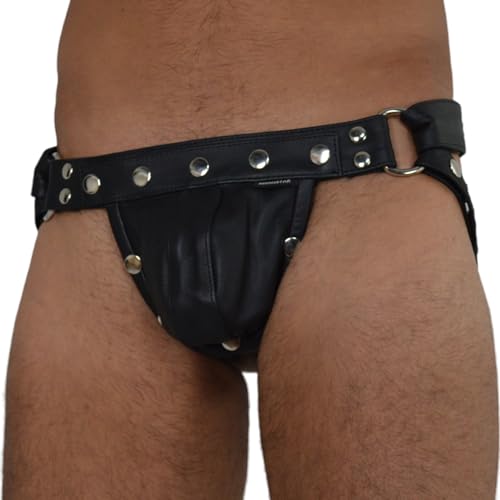 awanstar Jockstraps mit streife,leder jock straps,leather jock straps,leder unterwäsche,leder unterhose (34W) von awanstar
