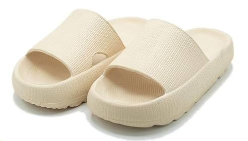 axxu Unisex Badelatschen Herren Damen - Rutschfeste Schlappen Sommer Slides für Indoor Outdoor, Ergonomische Badeschuhe Damen von axxu