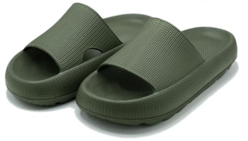 axxu Unisex Badelatschen Herren Damen - Rutschfeste Schlappen Sommer Slides für Indoor Outdoor, Ergonomische Badeschuhe Damen von axxu