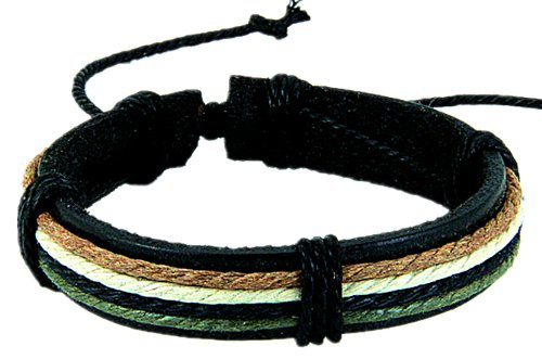 axy Beach Serie BEA2! Leder Armband Leather Bracelet Surferarmband Herren Damen (Modell 7) von axy