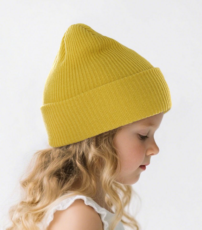 axy Beanie Kinder Winter Rippstrick Beanie Strickmütze Wintermütze 1-5 Jahren Kindermütze für Jungen Mädchen Kleinkind Unisex Unifarbe von axy