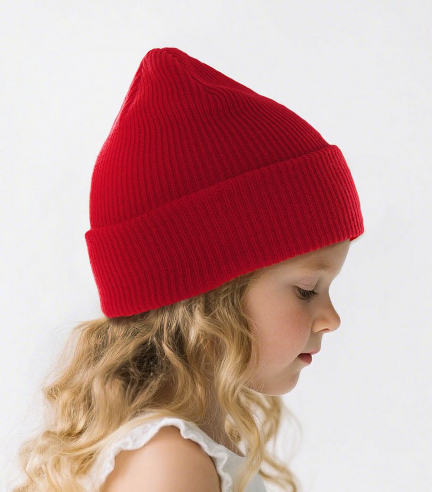 axy Beanie Kinder Winter Rippstrick Beanie Strickmütze Wintermütze 1-5 Jahren Kindermütze für Jungen Mädchen Kleinkind Unisex Unifarbe von axy