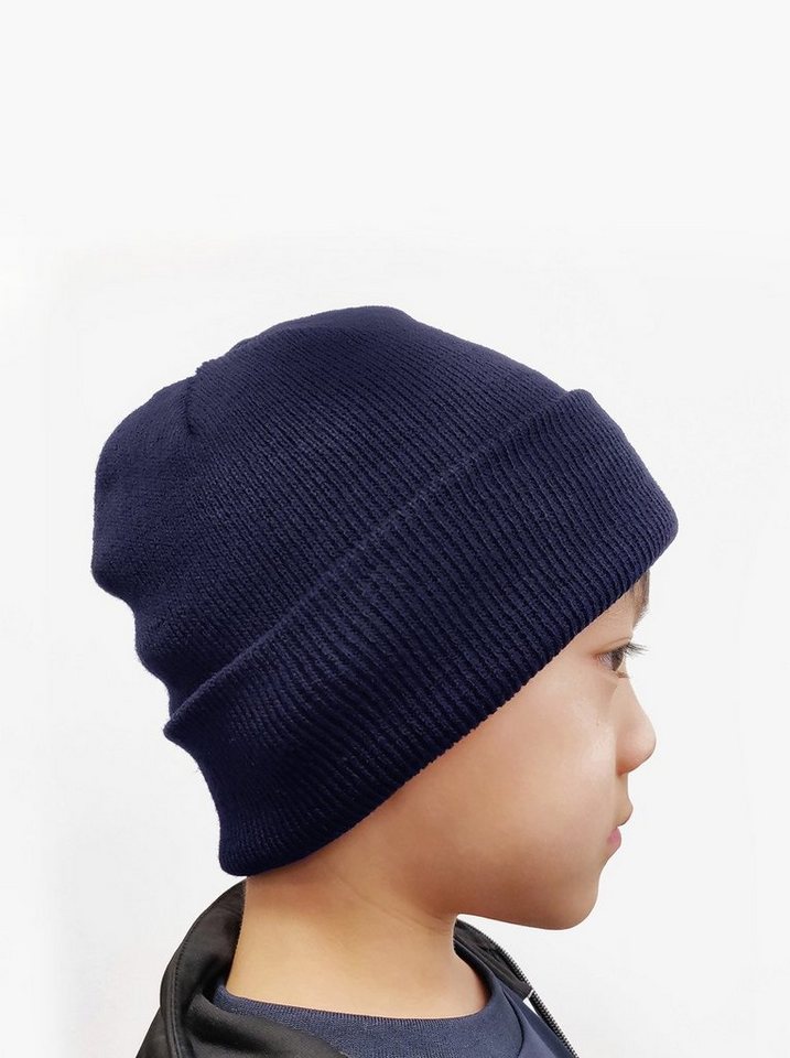 axy Beanie Kinder Winter Strickmütze Beanie Wintermütze Mütze 1-5 Jahren Kindermütze für Jungen Mädchen Kleinkind Unisex Unifarbe von axy