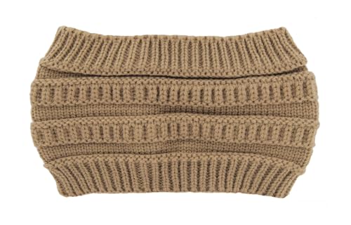 axy Damen Strick Haarband Winter Stirnband, Headband gestrickt Haarbänder HBW4 (Beige) von axy