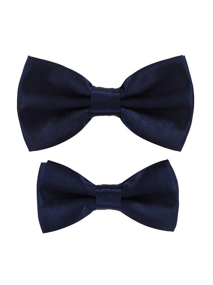 axy Fliege Fliegen Set für Vater und Sohn (2er Set, 2-St., 1x Herrenfliege und 1x Kinderfliege) Partnerlook für Herren und Kinder 1-12 Jahre alt, Familien Outfit von axy