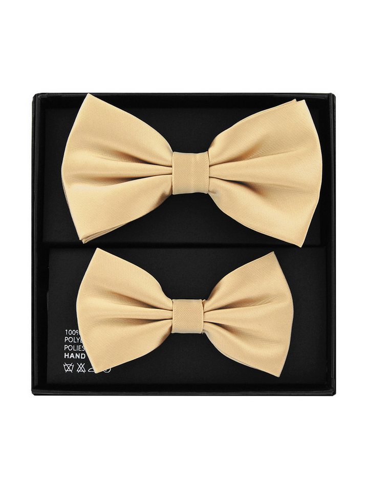 axy Fliege Fliegen Set für Vater und Sohn Premium in Geschenkbox (2er Set, 1x Herrenfliege und 1x Kinderfliege) Partnerlook für Herren und Kinder 1-12 Jahre alt, Familien Outfit von axy