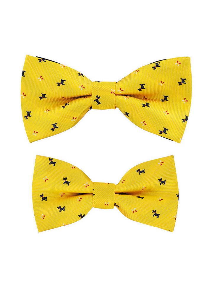 axy Fliege Vater-Sohn Fliege Set (2er Set, 2-St., Fliegen Set: 1x Herrenfliege und 1x Kinderfliege) Partnerlook für Herren und Kinder 1-12 Jahre alt, Familien Outfit von axy