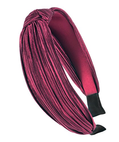 axy HR34a Haarreif mit Knoten-Vintage-Wunderschön Damen Haarschmuck (Weinrot) von axy