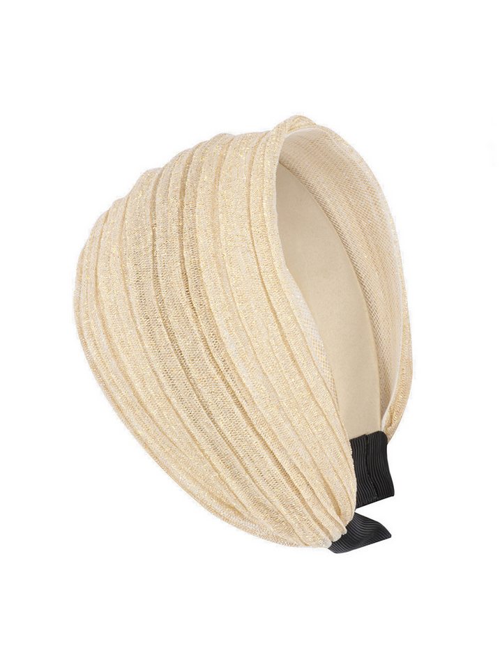 axy Haarreif Breite Haarreif mit Glitzerfäden Wunderschön, Damen Breiter Haarreif mit Glitzerfäden Haarband Haarreifen von axy