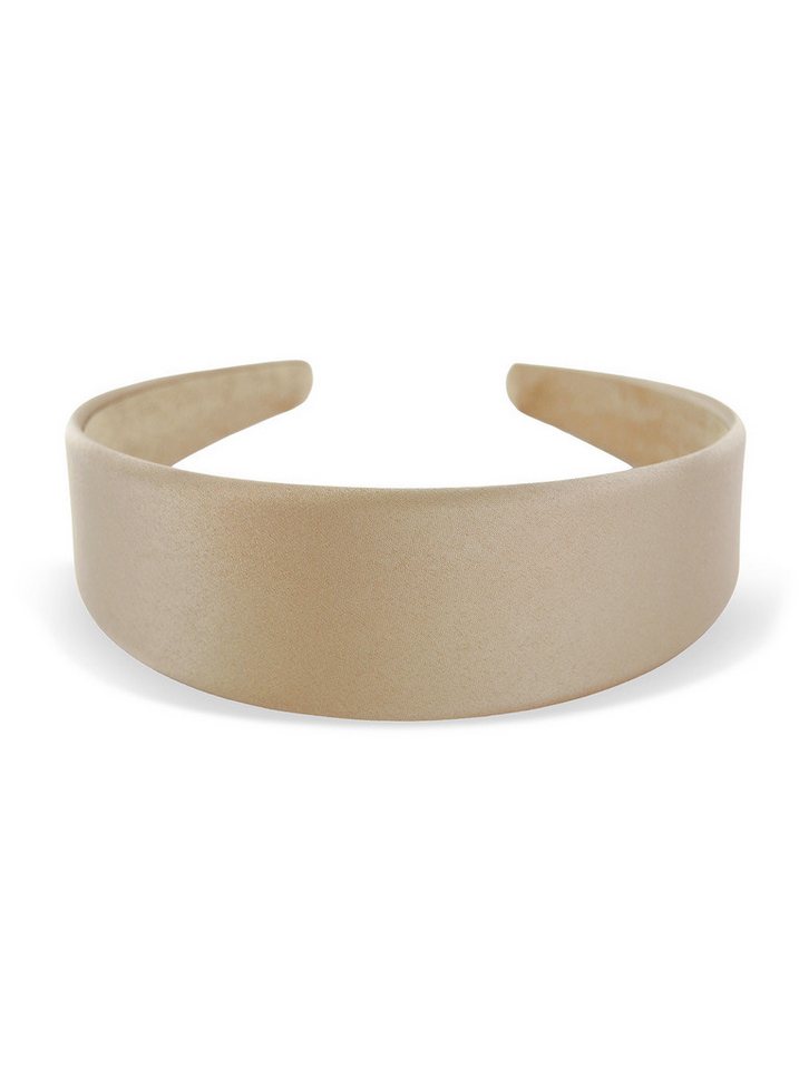 axy Haarreif Breiter Haarreif mit Satin bezogen, Vintage Klassik-Look Damen Haareifen Haarband von axy