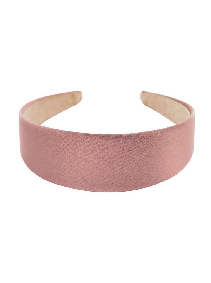 axy Haarreif Breiter Haarreif mit Satin bezogen, Vintage Klassik-Look Damen Haareifen Haarband von axy