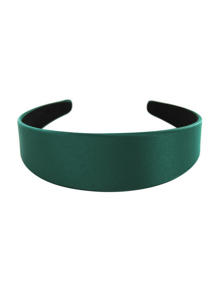 axy Haarreif Breiter Haarreif mit Satin bezogen, Vintage Klassik-Look Damen Haareifen Haarband von axy