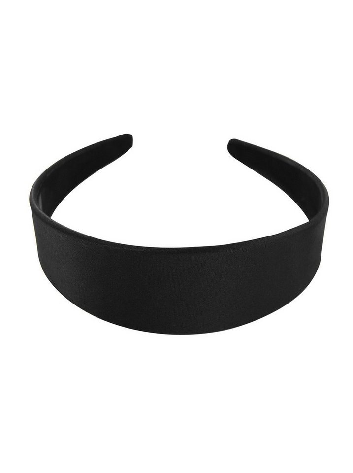 axy Haarreif Breiter Haarreif mit Satin bezogen, Vintage Klassik-Look Damen Haareifen Haarband von axy