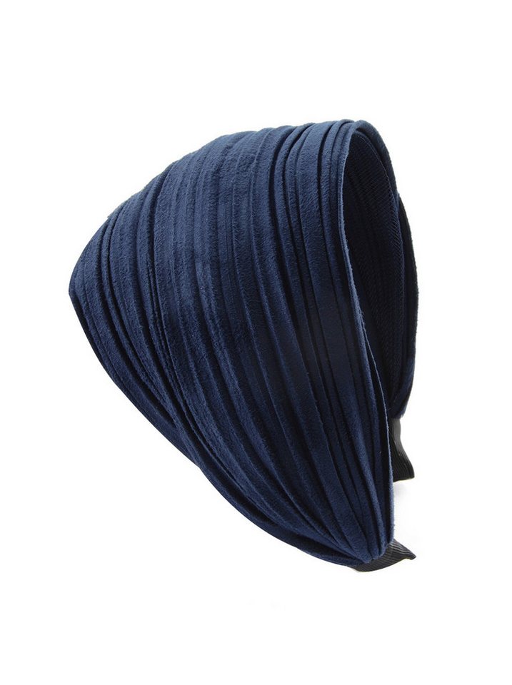 axy Haarreif Breiter Haarreif mit leichtem Flanell Wunderschön, Damen Breiter Haarreif (Leder Optik) Haarband Haarreifen von axy