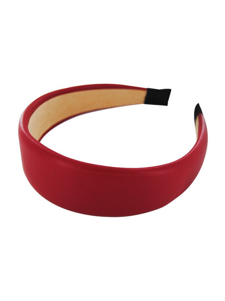 axy Haarreif Classic Vintage gepolstertes Haarreif in Kunstleder Optik von axy