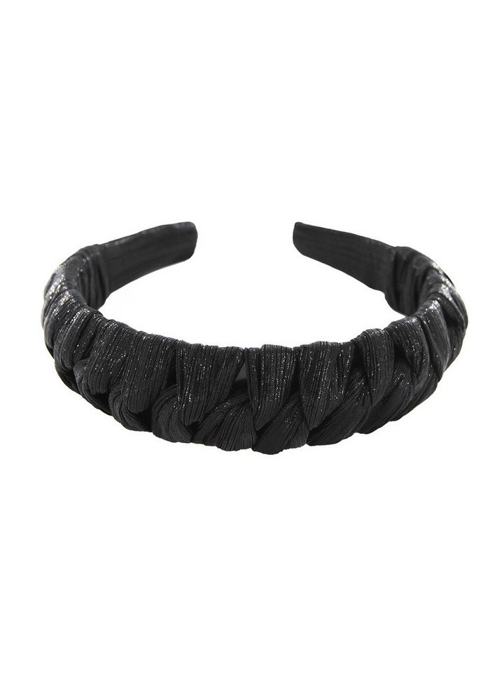 axy Haarreif Haarreif in Flechtoptik und Wunderbarer Glanz und Glitzer-Effekt, Damen Haareifen Haarband von axy