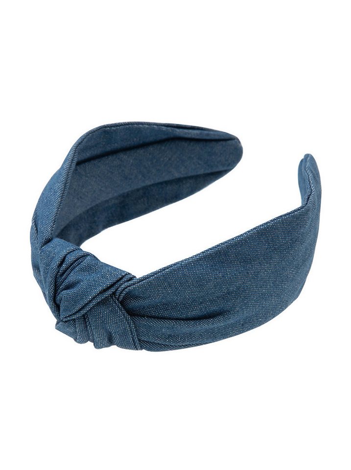 axy Haarreif Haarreif mit Knoten aus Jeansstoff, Vintage Damen Haareifen Haarband von axy