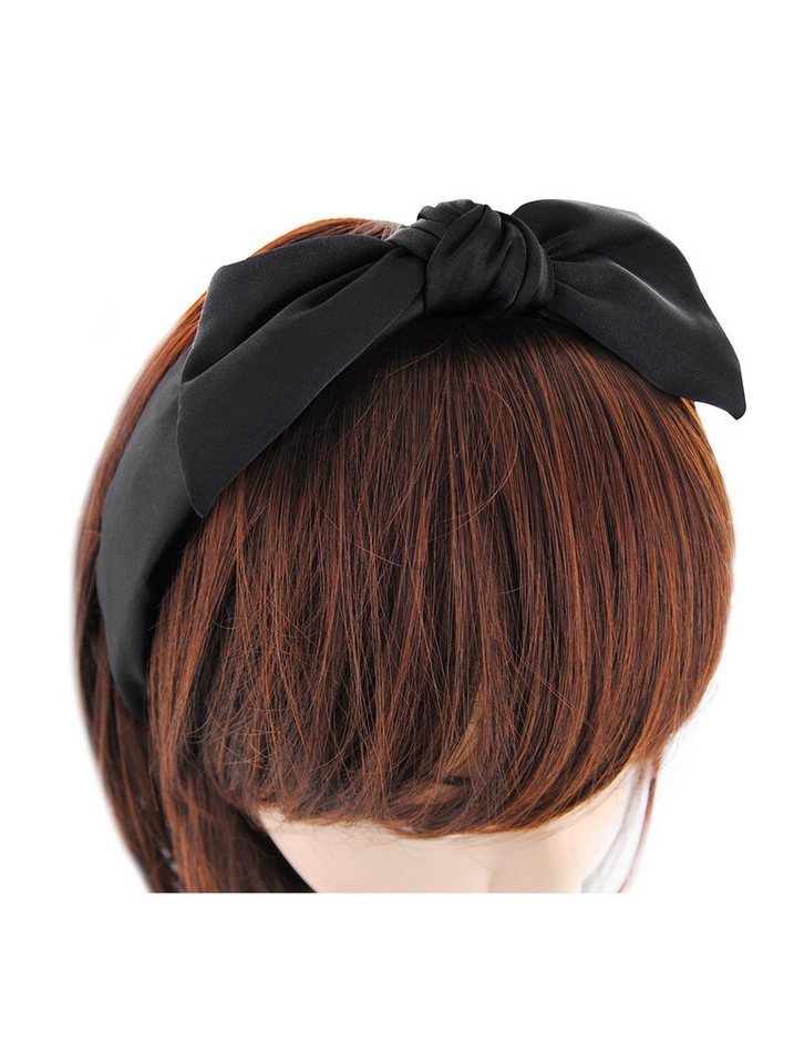 axy Haarreif Haarreif mit Schleife aus Satin, Damen Design Haarreif mit Unterschiedliche Enden von axy