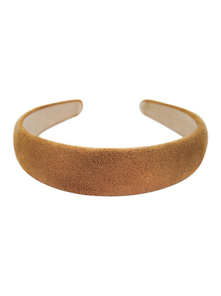 axy Haarreif eleganter Haarreif, Haarreif mit Flanell (Leder Optik), Vintage und modische Damen Haarband von axy