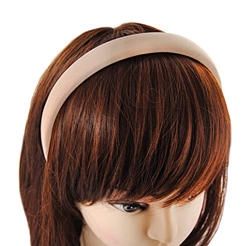 axy Haarreif mit Stoff gepolstertes Candy Colours - Wunderschön Damen Stirnband Haarschmuck Haarreifen HRK7 (Beige) von axy
