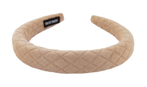 axy Haarreif mit Stoff gepolstertes - Wunderschön edler Haarreifen Damen Stirnband Haarschmuck HRK12 (Beige) von axy