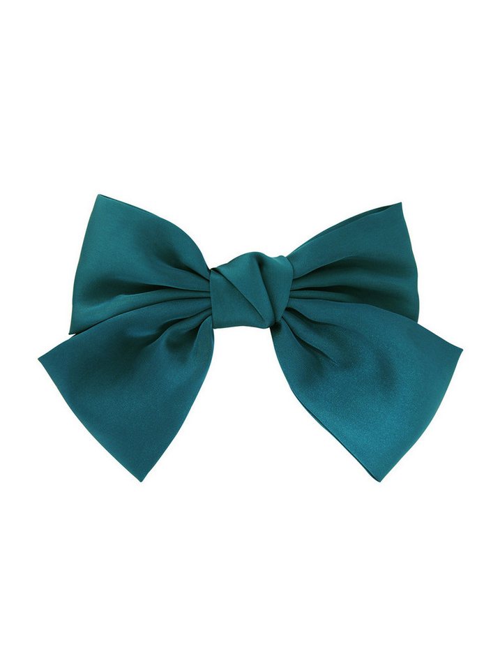 axy Haarspange Schleife-Haarspange mit XL großer Schleife aus Satin, femininer Style Damen Vintage Haarspange Haarklammer von axy