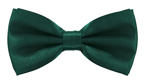 axy Hochwertige Herren Fliege Schleife Konfirmation verstellbar in verschiedenen Farben FLI1 (Grün) von axy