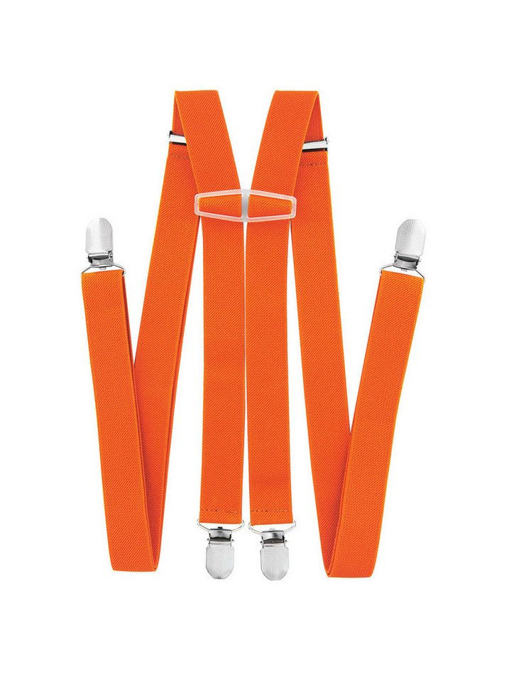 axy Hosenträger Herren Hosenträger 4 Stabile Clips H-Form 2,5cm Breit verstellbar und elastisch 120cm Lang von axy