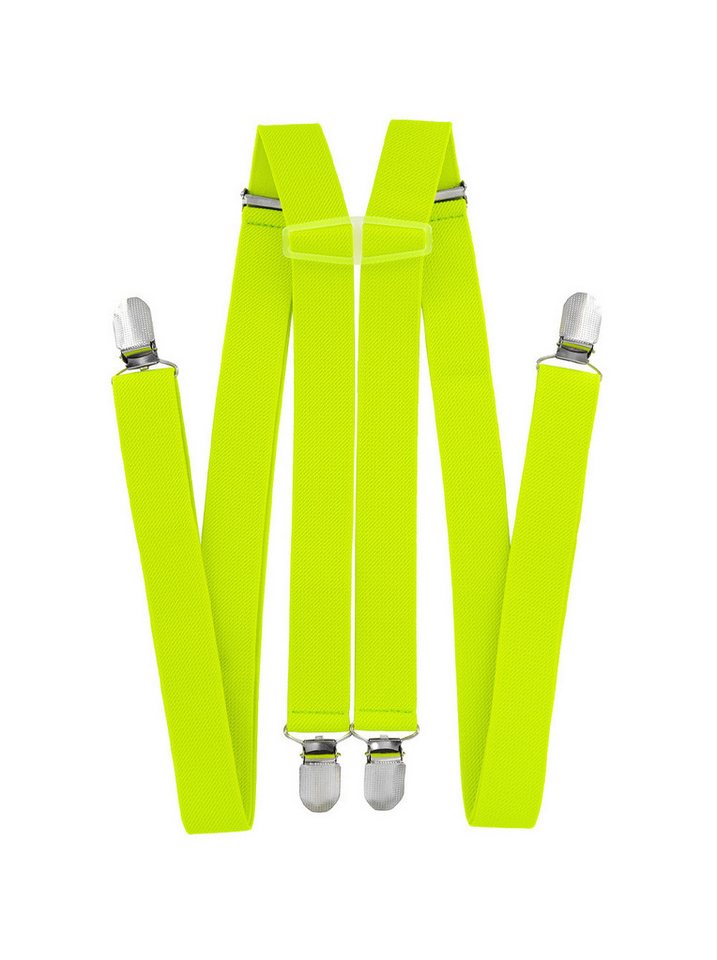 axy Hosenträger Herren Hosenträger 4 Stabile Clips H-Form 2,5cm Breit verstellbar und elastisch 120cm Lang von axy