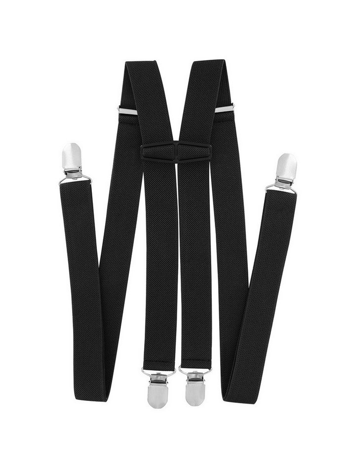 axy Hosenträger Herren Hosenträger 4 Stabile Clips H-Form 2,5cm Breit verstellbar und elastisch 120cm Lang axy Hosenträger Herren Hosenträger 4 Stabile Clips H-Form 2,5cm Breit verstellbar und elastisch 120cm Lang von axy
