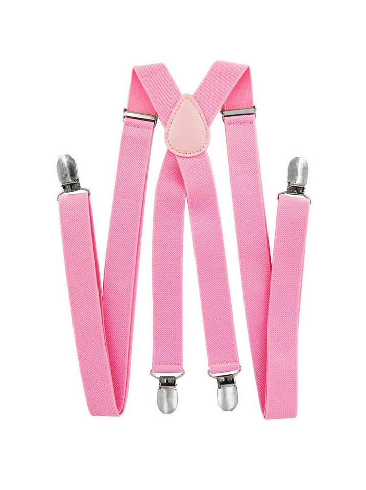 axy Hosenträger Herren Hosenträger 4 Stabile Clips X-Form 2,5cm Breit verstellbar und elastisch 120cm Lang von axy