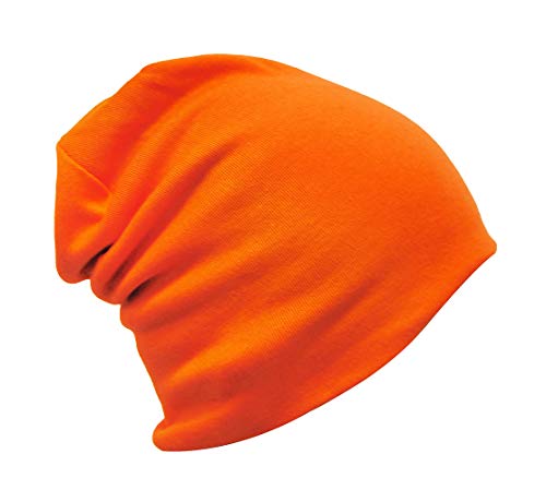 axy Kinder Slouch Beanie Long Mütze 1-5 Jahre alt Jungen Mädchen Kleinkind Unisex Unifarbe KIMU1 (Orange) von axy