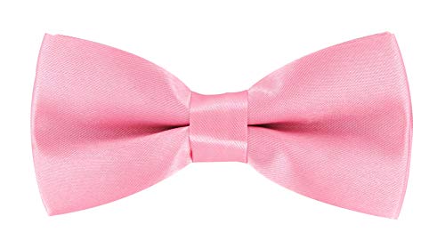 axy Kinderfliege, Jungen Fliege, bereits gebunden, Konfirmation verstellbar KFLI1 (Pink) von axy