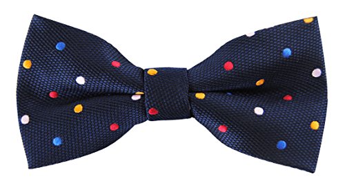 axy Kinderfliege, Jungen Fliege, bereits gebunden, Konfirmation verstellbar in verschiedenen Farben KFLI2 (Bunt Nr.6) von axy