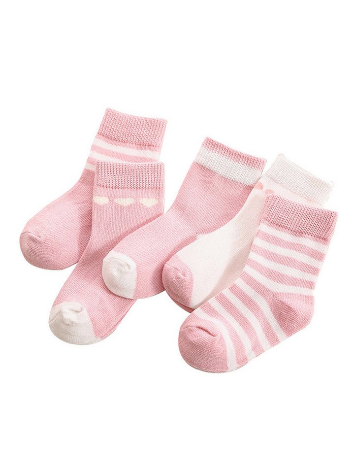 axy Langsocken axy Kinder Socken 5 Paar Multipack Jungen Mädchen Kindersocken (5er Pack) Geschenke Bunte Weich Kindersocken von axy