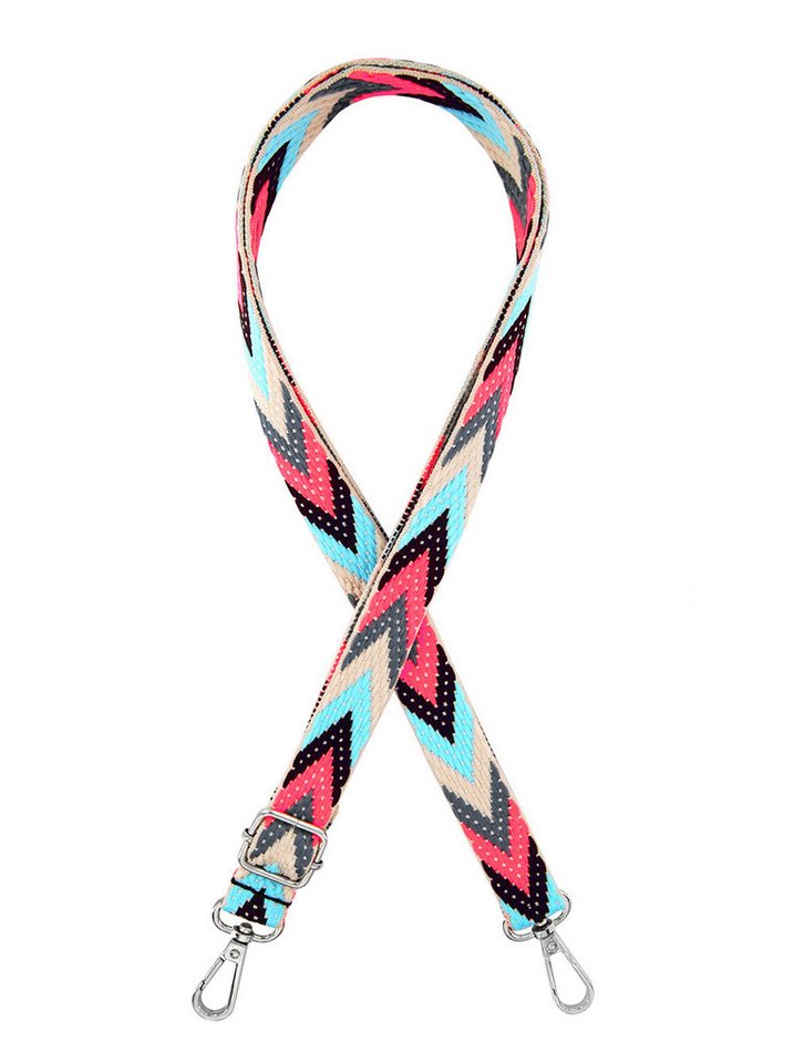 axy Schulterriemen Verstellbarer Taschengurt für Handtaschen Ersatz Wechsel Schultergurt 2cm Breiter Zick-Zack Muster Schultergurt Trageriemen Damen Taschen von axy