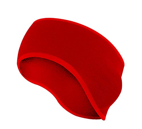 axy Sport Stirnband Winter Ohrenwärmer Headband für Joggen Wandern Radfahrrad Radsport Haarband Kopfband Sportband Ohrenschutz Stirnbänder Warm Herren Damen (Rot) von axy