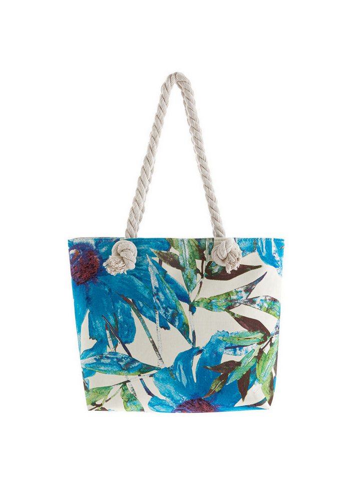 axy Strandtasche Kinder Mädchen Multifunktionale Strandtasche florales Muster, Modisch, leicht, Faltbar von axy