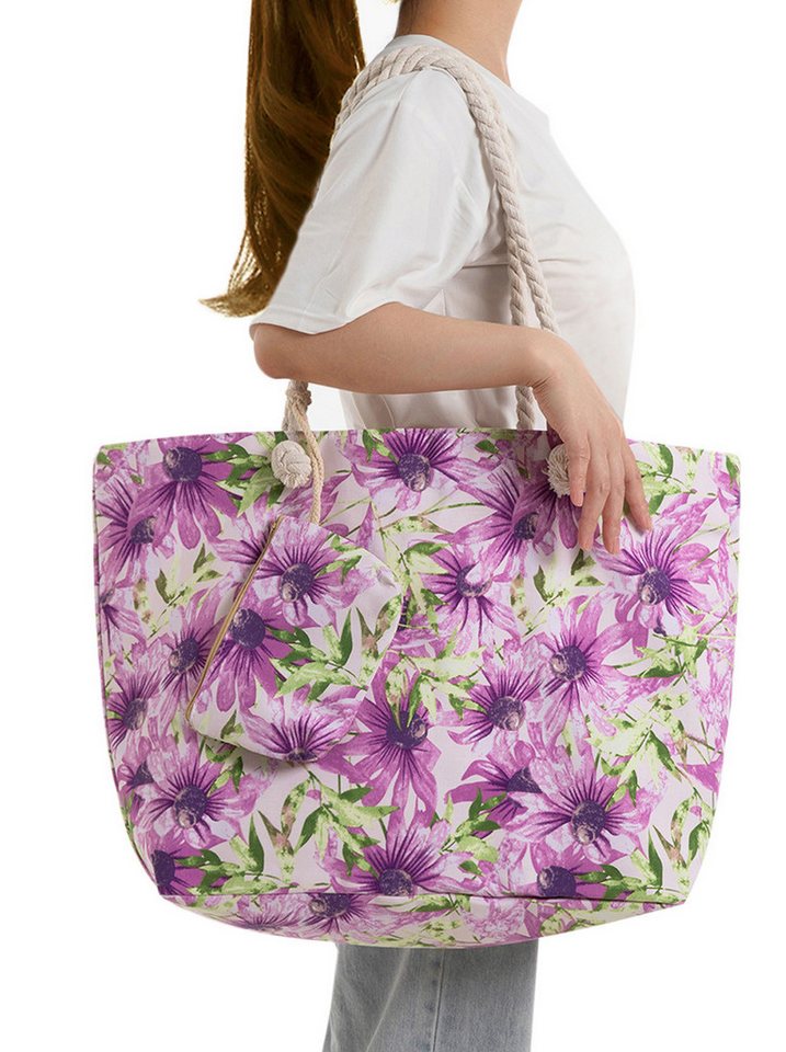 axy Strandtasche Multifunktionale Strandtasche Familie Strandtasche Shopper Damen, Modisch, leicht, Faltbar von axy