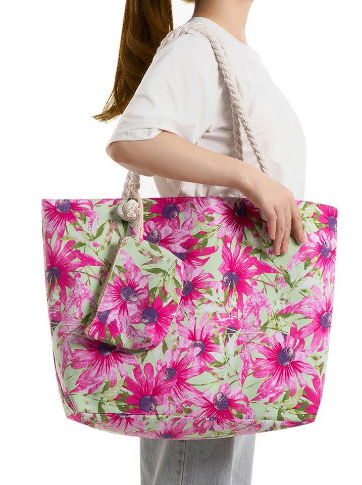 axy Strandtasche Multifunktionale Strandtasche Familie Strandtasche Shopper Damen, Modisch, leicht, Faltbar von axy