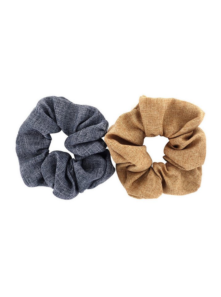axy Zopfhalter XXL Scrunchie Haargummis Set, Doppelpack, 2-tlg., 2-Teiliges Scrunchies Haargummis Set, Damen Zopfgummi Haarteil Haarband von axy