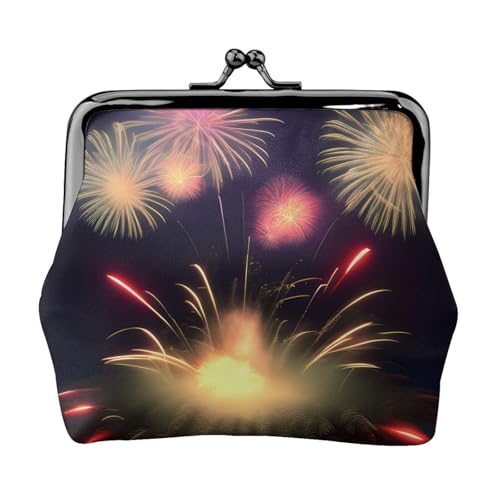 Explosion Fireworks 3D-Druck Kompakte Münzbörse Exquisite Kuss-Lock-Geldbörse Niedliche Mini-Tasche Münzen Karten Geldbörse von axzttupy