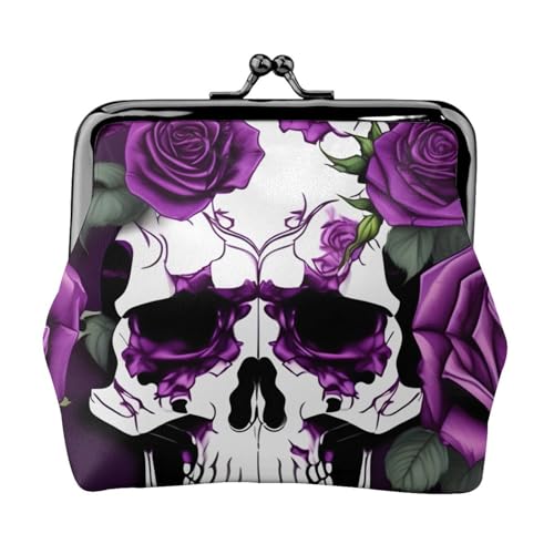Kompakte Münzgeldbörse mit violettem Rosen-Skelett-Druck, exquisite Kuss-Lock-Geldbörse, niedlicher Mini-Täschchen, Münzen, Karten, Geldbörse Kompakte Münzgeldbörse mit violettem Rosen-Skelett-Druck, exquisite Kuss-Lock-Geldbörse, niedlicher Mini-Täschchen, Münzen, Karten, Geldbörse von axzttupy